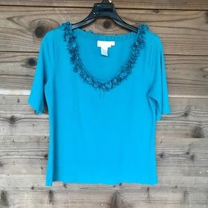 Soft Surrounding Half Sleeve Rib Knit Style# 22712